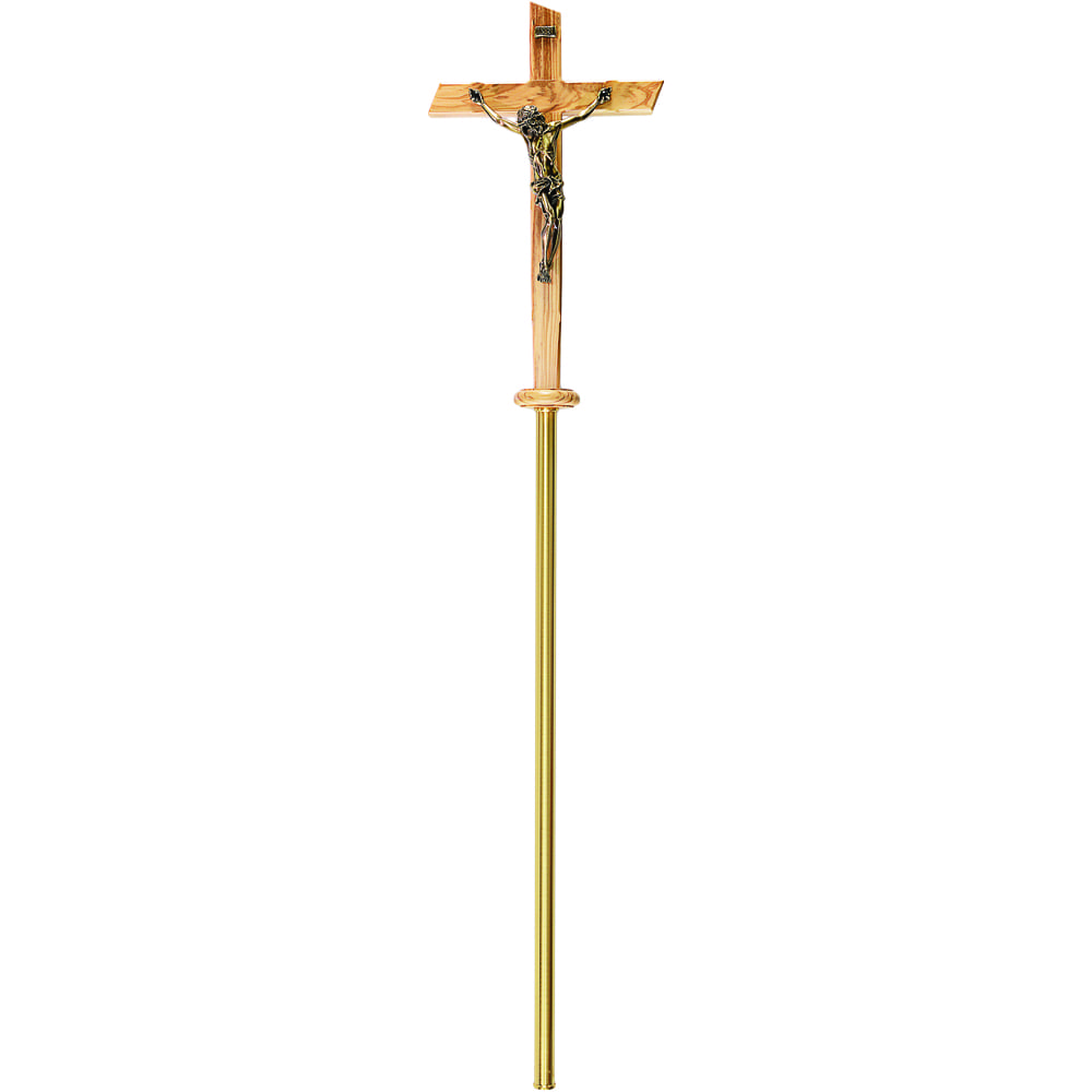 Croce astile in legno art 6263-C