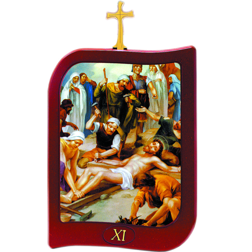 Via crucis in legno art 6130
